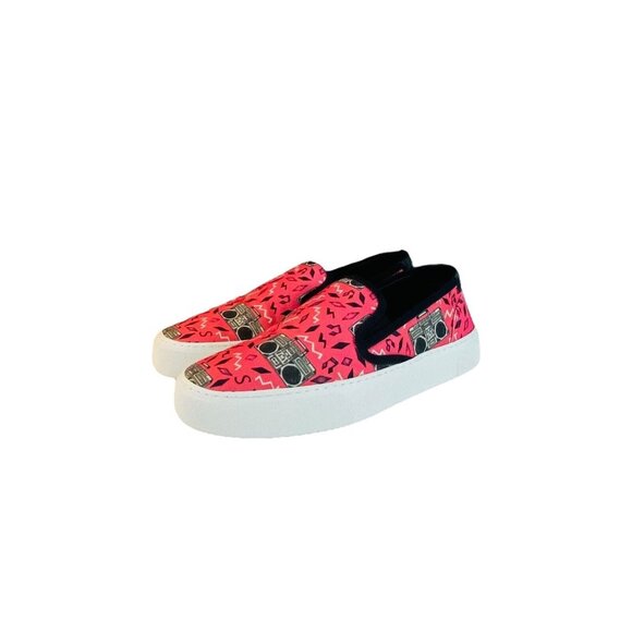 Saint Laurent Slip On Print Sneakers - Picture 1 of 7